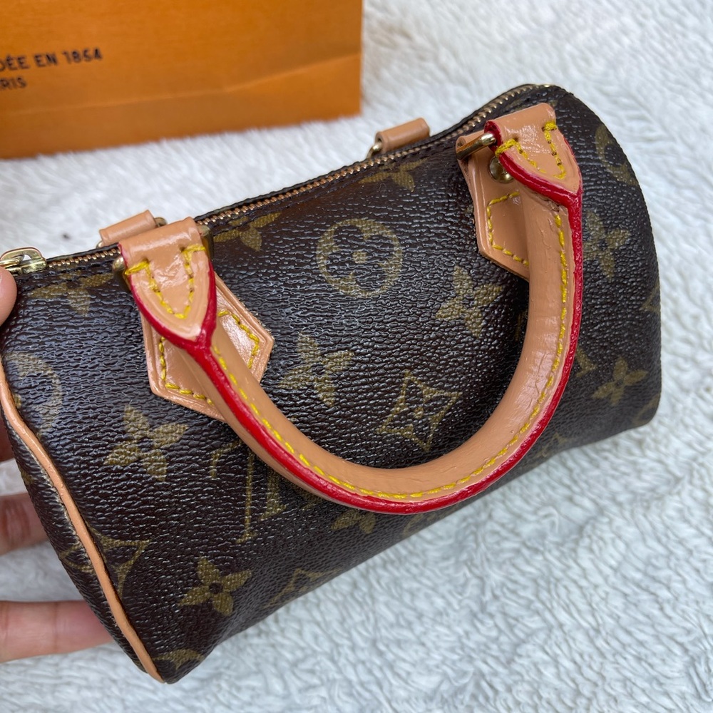 LOUIS VUITTON Monogram Mini Speedy Hand Bag - Picture 12 of 16
